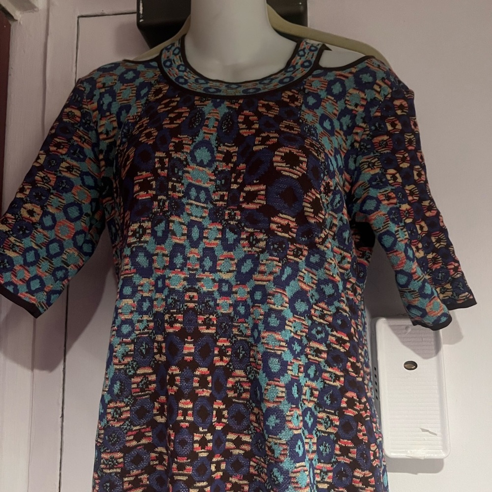 REPOSH- Missioni logo sweater dress runway piece body con fit - cutout top